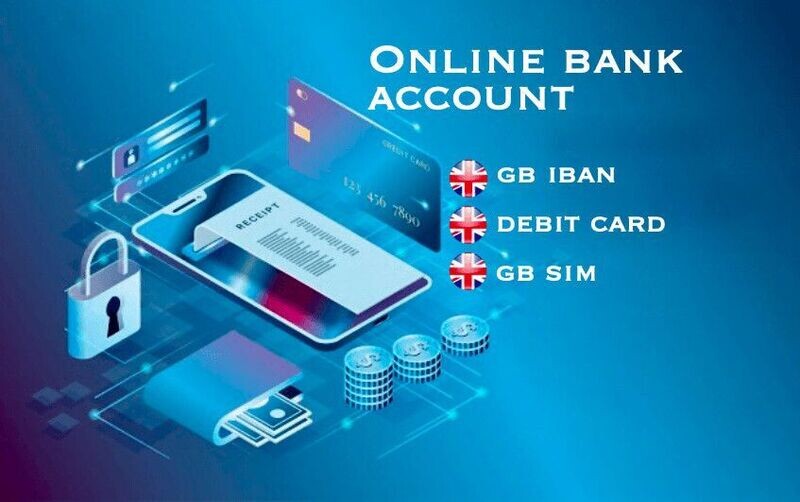 ACCOUNT BANCARIO + DEBIT CARD + UK SIM